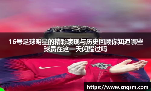 16号足球明星的精彩表现与历史回顾你知道哪些球员在这一天闪耀过吗
